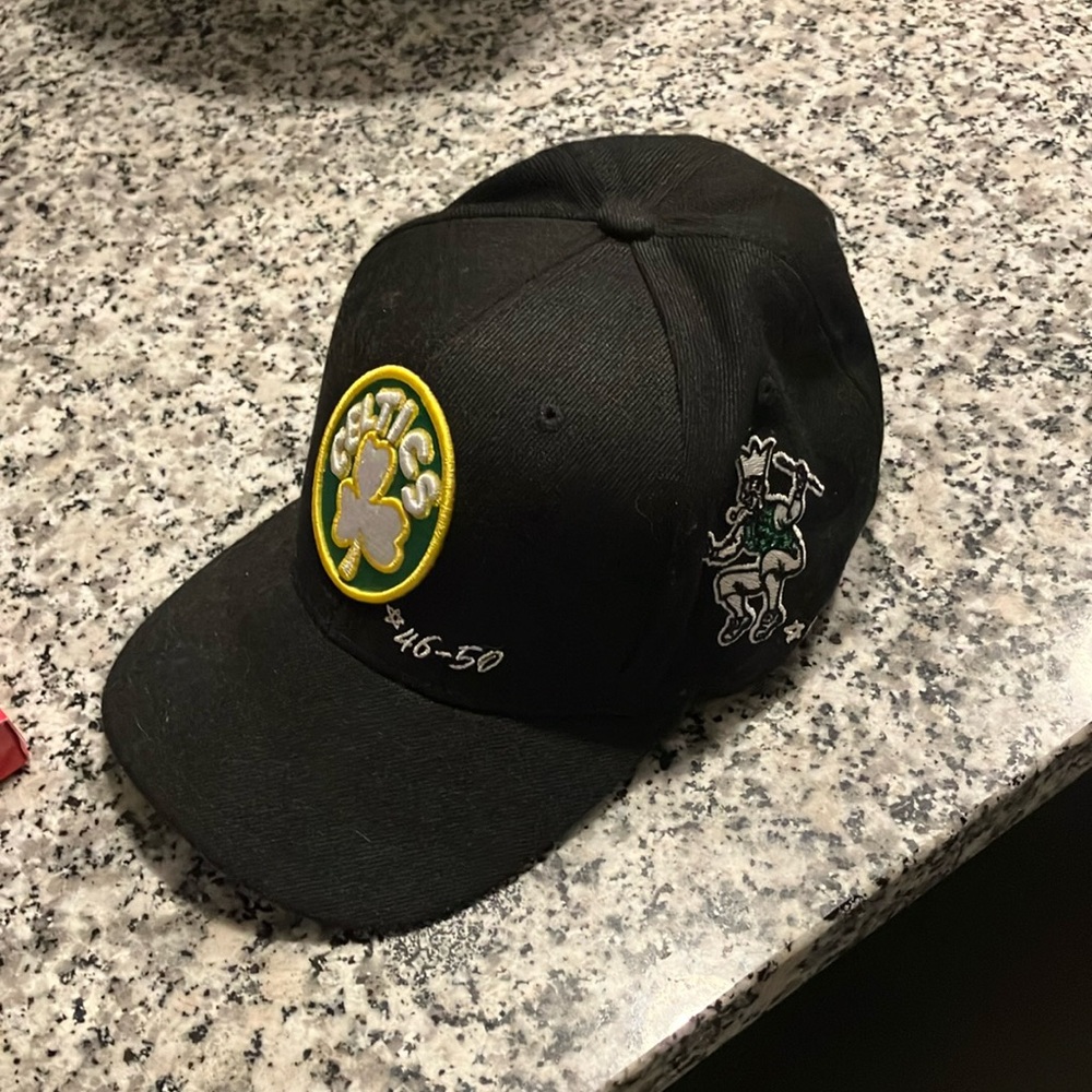 Mitchell And Ness Boston Fitted Hat